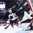 BUFFALO, NEW YORK - JANUARY 2: USA's Riley Tufte #27 collides with Russia's Vladislav Sukhachyov #30 during quarterfinal round action at the 2018 IIHF World Junior Championship. (Photo by Matt Zambonin/HHOF-IIHF Images)

